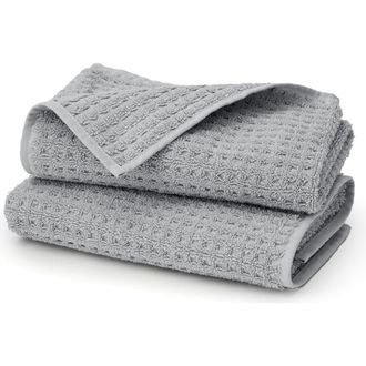 Boll & Branch Set of 2 Waffle Organic Cotton Hand Towels in Shore at Nordstrom