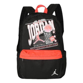 Nike Jordan Air Jordan Double Zip Backpack Black Red JD2533087AD-001