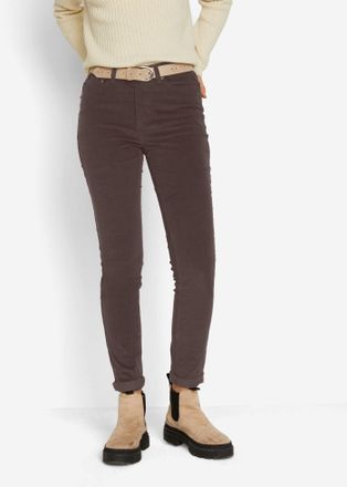 Bonprix Cordhose BONPRIX Stretch-Cordhose, Skinny, Damen, Gr. 54, N-Gr, braun (dunkelbraun), Cord, Obermaterial: 98% Baumwolle, 2% Elasthan, unifarben, skinny