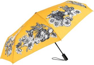 Moschino Paraplu met grafische print - Geel