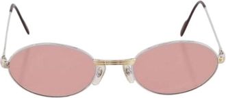 Cartier Pre-owned Vintage Zonnebril - Dames - Vintage Accessoires - Grijs - ONE Size - Vintage