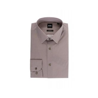 HUGO BOSS Overhemden > Formele Overhemden - Heren - Casual Overhemden - Bruin - M - Overhemden