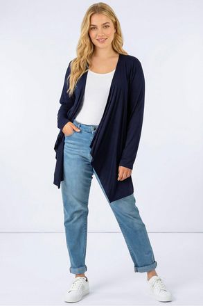 Roman Waterfall Front Jersey Cardigan