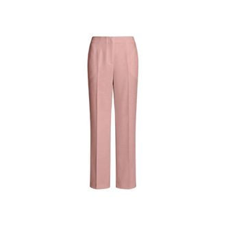 Alberta Ferretti Pantaloni a gamba dritta in raso Enver - - Trousers - Donna - Rosa - S