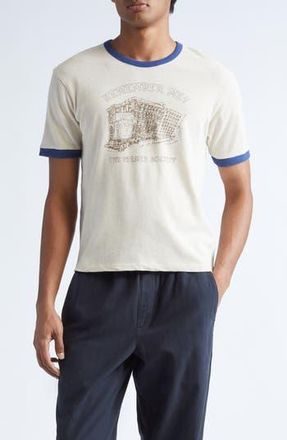 Palmes Remember Ringer Graphic T-Shirt in Broken White at Nordstrom Rack, Size X-Large