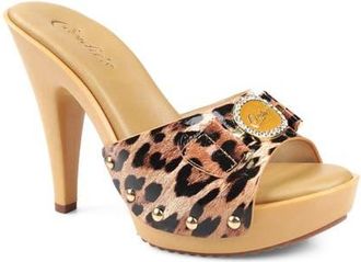 Candie's Lorenna Platform Sandal in Leopard Print at Nordstrom, Size 10