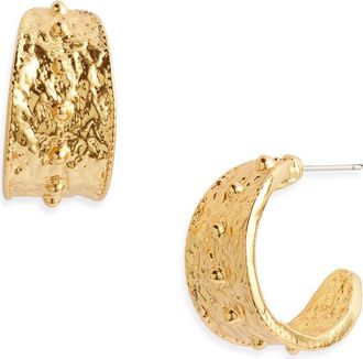Karine Sultan Dots Hoop Earrings in Gold at Nordstrom