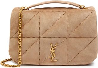 Saint Laurent Jamie Suede Shoulder bag - Tan - One Size