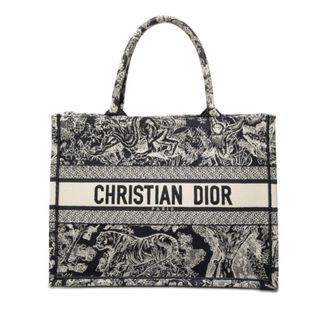 Dior Navy White Canvas Tote Bag (Pre-Owned)