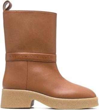 Stella McCartney Skyla Regenlaarzen - Dames - Laarzen met Hak - Bruin - 36 EU - Schoenen