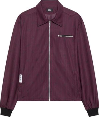 GCDS Triacetate Pinstripe Jas - Heren - Zomerjassen - Rood - 2XL - Polyester - Jassen