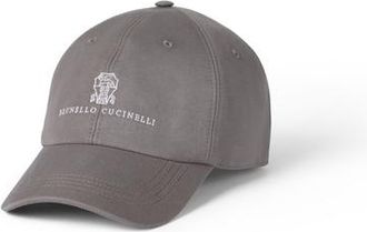 Brunello Cucinelli Baseball cap with logo in Brown at Nordstrom, Size X-Large