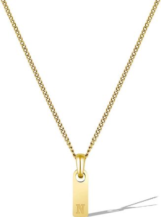Vincero Mens Initial Pendant Necklace in Gold - N at Nordstrom