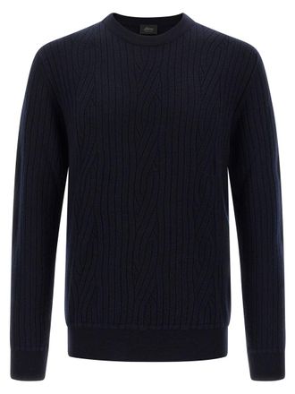 Brioni Ribbed And Braid Sweater
