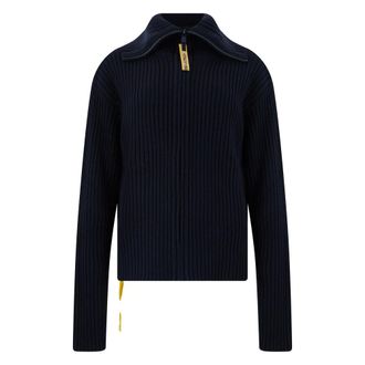 Fendi Truien & Vesten, Heren, Blauw, M, Wol, Cardigan