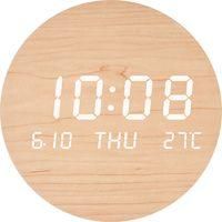OEM Reloj De Pared Led Creativo - Para Salones, Dormitorios Y Otras Estancias - Estilo Escandinavo Sencillo: Un Accesorio Ideal Para Un Estilo De Vida Con