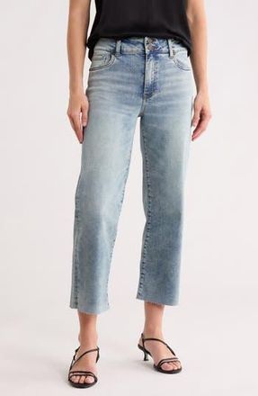 Kut from the Kloth Lucy High Waist Crop Wide Leg Jeans in Snowdrop at Nordstrom Rack, Size 12