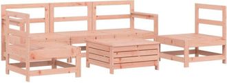 vidaXL 6 Piece Garden Sofa Set Solid Wood Douglas Fir vidaXL
