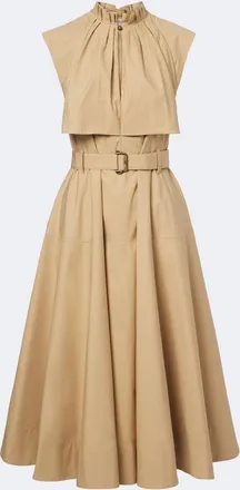 Burberry Abito midi in popeline di cotone