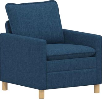 vidaXL Sof&aacute; Azul 76 X 81 X 87,5 Cm Tela Vidaxl