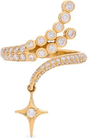 Sybarite 18K yellow gold Falling Stars diamond ring