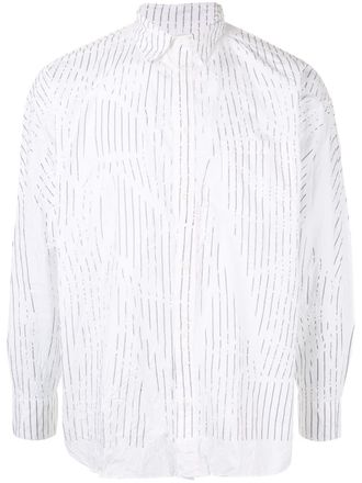 Doublet striped shirt - men - Cotton - M - White