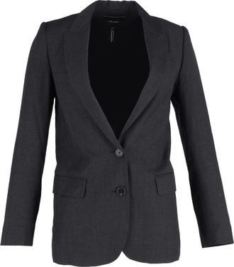 Isabel Marant Isabel Marant Pre-owned Womens Single-Breasted Blazer in Black Wool - Size 2XS
