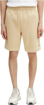 Lacoste Regular Fit Fleece Shorts - Heren - Korte Broeken - Beige - XL - Katoen - Korte Broeken