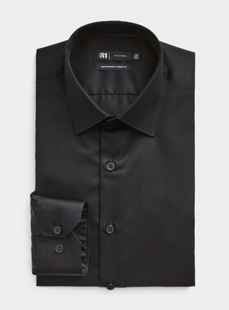 Le 31 Mens Non-iron satiny cotton shirt Modern fit