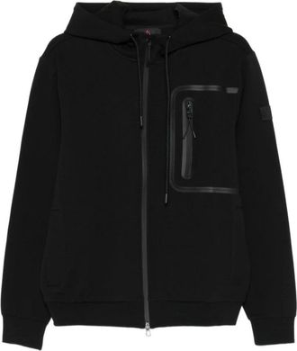 Peuterey Parker Sweatshirt - Heren - Vesten met rits - Zwart - S - Katoen - Hoodies & sweatvesten