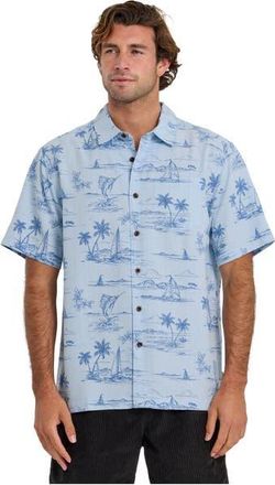 Quiksilver Sail Away WM SS Short Sleeve Shirt in Skyway at Nordstrom, Size Xx-Large
