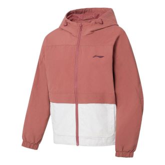 Li-Ning (WMNS) Li-Ning Gym Series Loose Sports Hooded Jacket Pink AFDS010-2