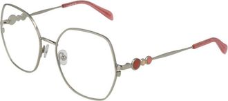 Pucci Grijze Metalen Rechthoekige Optische Frames Vrouwen - Dames - Brillen - Grijs - ONE Size - Accessoires