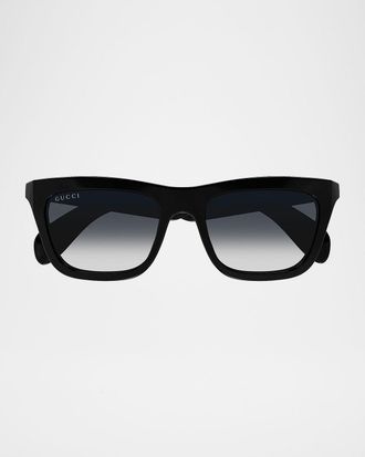 Gucci Men & apos;s Mods 53mm Square Plastic Sunglasses