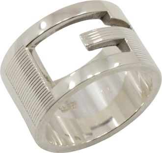 Gucci Silver 925 Band Ring (Pre-Owned)