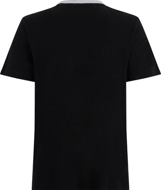 HUGO BOSS Mens Cotton T-Shirt Black T-Shirts And Polos