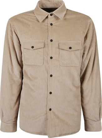 MC2 Saint Barth Beige Corduroy Shirt