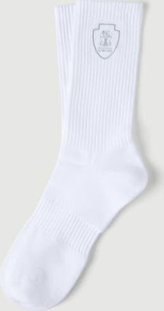 Brunello Cucinelli Rib knit socks in White at Nordstrom, Size Xx-Large Eu