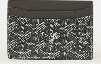 Goyard Saint Sulpice Grey Goyardine Coated Canvas And Leather Card Holder