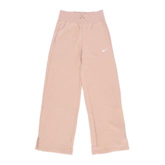 Nike Fleecewijde sportbroek - Dames - Trainingsbroeken - Roze - L - Katoen - Fitness