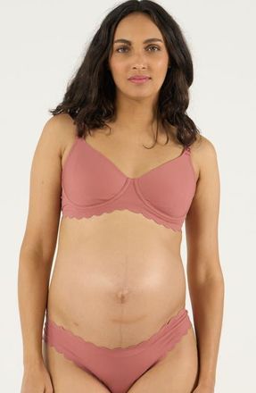 Cache Coeur Skin Invisible Maternity And Nursing Bra C/D Cup in Dusty Pink at Nordstrom, Size 34