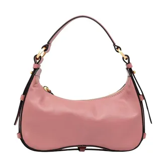Pollini Tassen, Dames, Roze, ONE Size, Leer, Hobo Bag