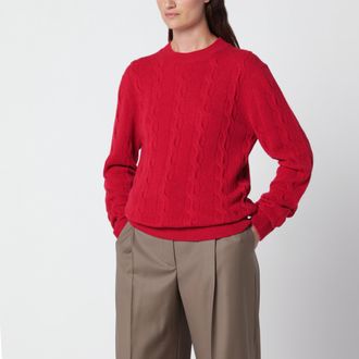 Ami Maglione rosso in lana merino