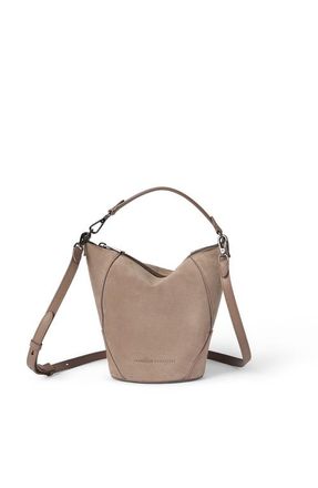 Brunello Cucinelli BC Duo bucket bag in suede in Light Brown at Nordstrom
