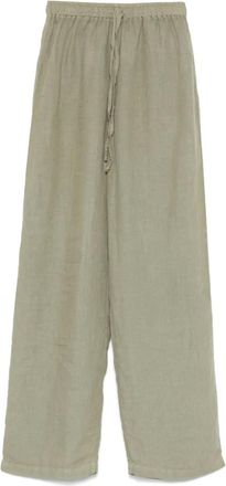 120% Lino Pantaloni in lino - Verde