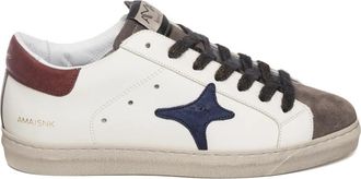 Ama brand U4714 Sneakers - Heren - Sneakers - Veelkleurig - 44 EU - Leer - Schoenen
