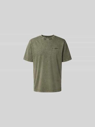 Daily Paper Clothing T-Shirt mit Label-Stitching in Dunkelgruen, Gr&ouml;&szlig;e XXL