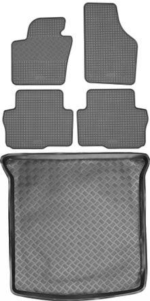 OEM Juego De Alfombrillas De Goma Para Coche Y Alfombrilla Para Maletero Para Seat Alhambra Ii Van A Partir De 2010