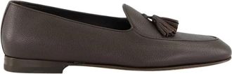 Manolo Blahnik Lennox Leren Loafers met Kwastjes - Heren - Loafers - Bruin - 43 EU - Leer - Schoenen