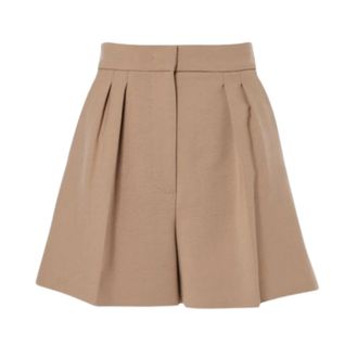Max Mara Giugno Shorts - Dames - Bermuda - Bruin - XS - Wol - Korte Broeken